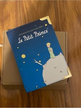 Le Petit Prince Hardcover Journal - Blue with Gold Corners